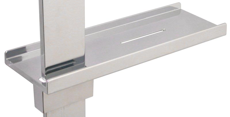 Мыльница прямоугольная 230х80мм, для установки на душевую стойку, Bossini ZZ