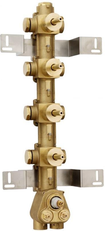 Внутренняя часть встраиваемого смесителя для душа, на 4 потребителя, Bossini ZZ