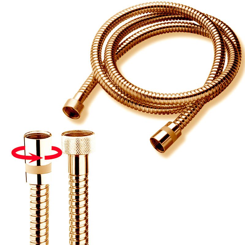 Шланг для душа, с защитой от перекручивания, 1750мм, G1/2, (латунь цв. бронза), DOPPIA AGGRAFFATURA Bossini ZZ