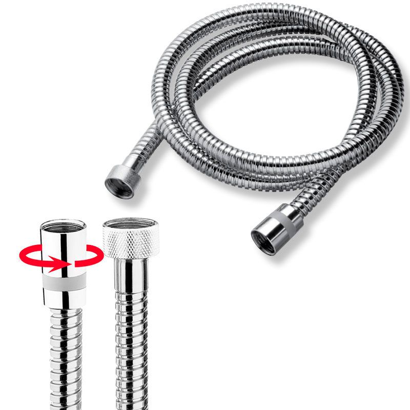 Шланг для душа, с защитой от перекручивания, 1250мм, G1/2, (латунь цв. хром), DOPPIA AGGRAFFATURA Bossini ZZ