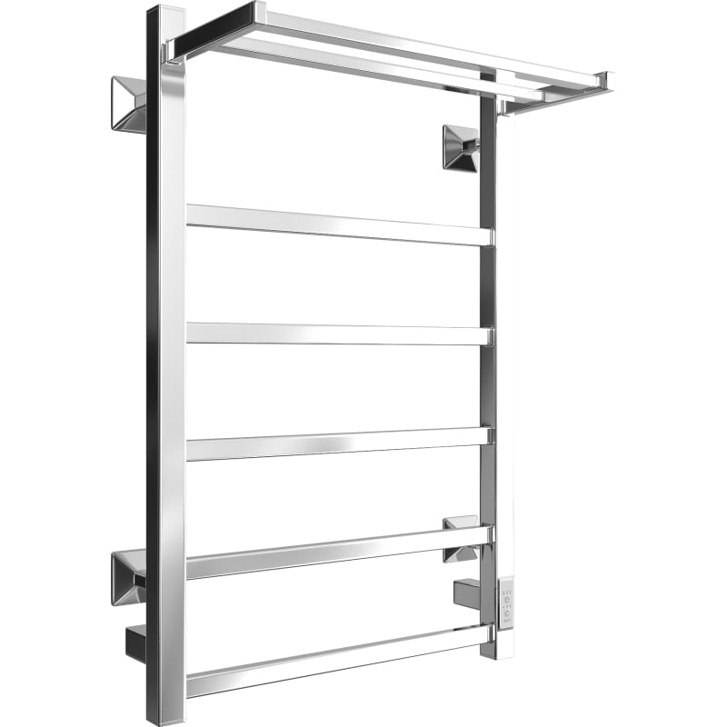 Полотенцесушитель электрический ДВИН Fj Plaza Neo 80х50 см, К диммер квадрат, подключение скрытое + кабель-вилка, цв. хром, KL