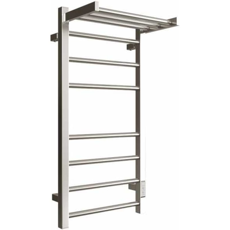 Полотенцесушитель электрический с полкой 80х40 см, скрытый монтаж, цв.хром KL