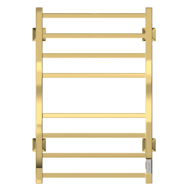 Полотенцесушитель электрический ДВИН L plaza neo 60х40 см, 6 перекладин, скрытый монтаж+кабель с вилкой в компл, подкл. универс., цв. золото KL