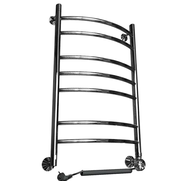 Полотенцесушитель электрический Двин L Electro 80х50 см, форма лесенка, ТЭН справа, цв Хром, KL