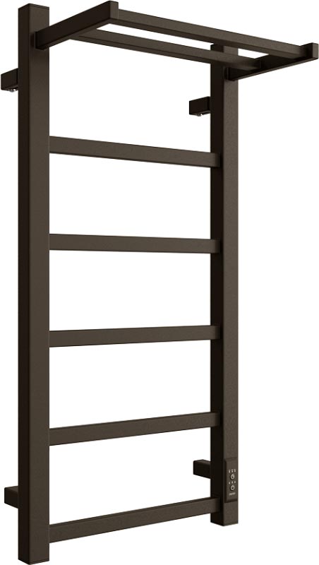 Полотенцесушитель электрический 80х40 см, цв.черный матовый KL