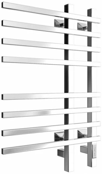 ОБРАЗЕЦ Полотенцесушитель электрический 80х50 см, скрытый монтаж, цв. хром глянец KL