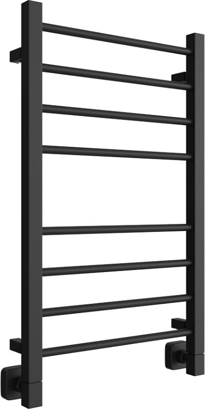 Полотенцесушитель водяной 80х50 см, К8 квадрат цв. черный, KL