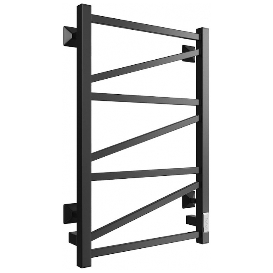 Полотенцесушитель электрический 80х50 см, скрытый монтаж, цв. черный матовый KL