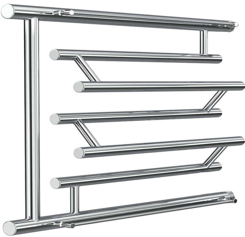 Полотенцесушитель "ПМЗ" в500*ш600 мм, с полкочками, БЕЗ уголков, сгонов, хром KL