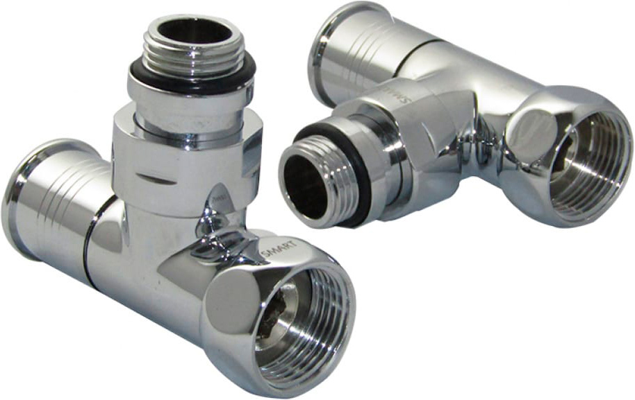 Кран-Вентиль угловой, ручка колп, хром, 3/4"*1/2" г/ш, пар, ZZ