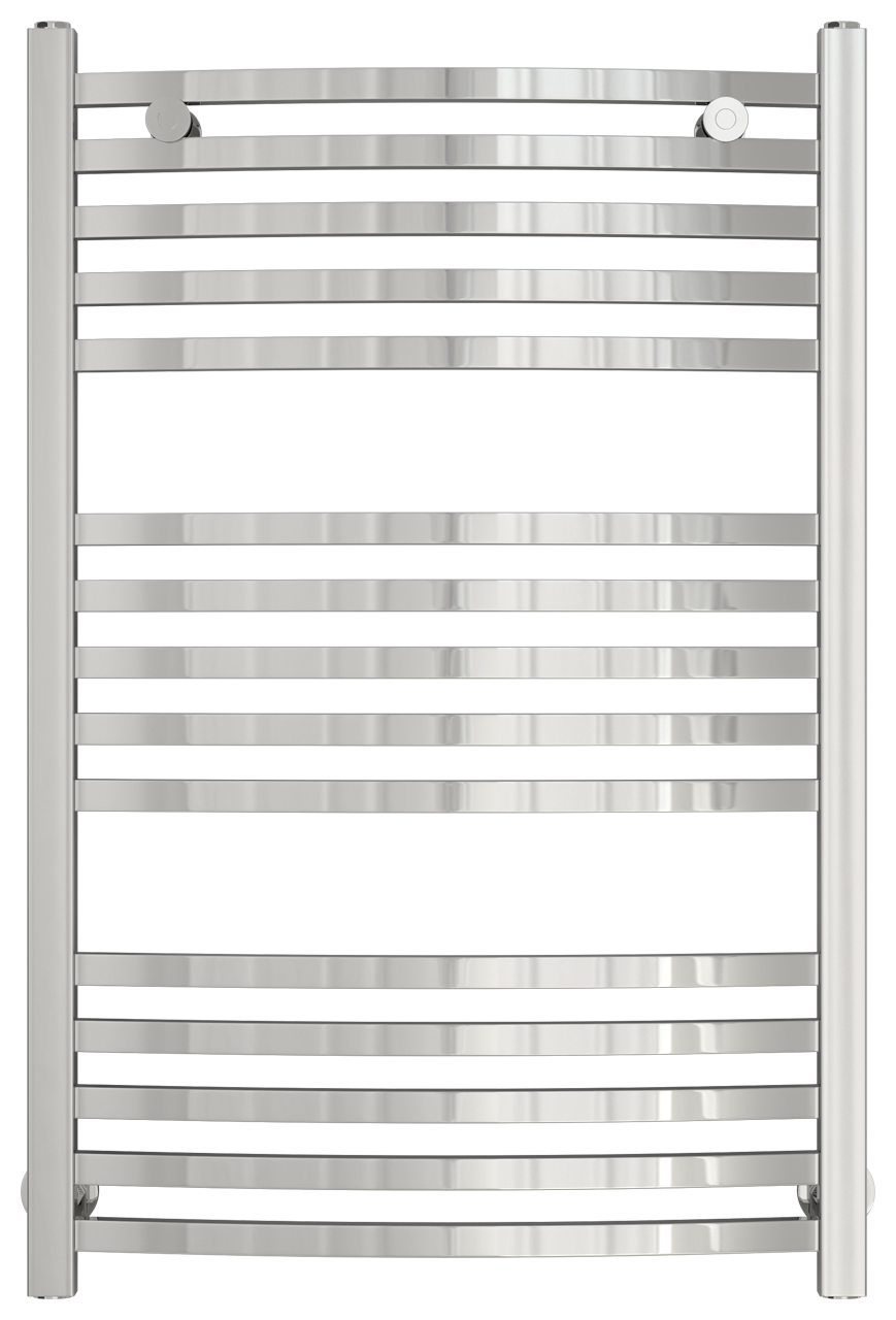 Полотенцесушитель "Аркус" 800x500 мм, с полимерным покрытием, подключ. 3/4, в компл. 2 декор. колпачка, 2 кр. Маевского, 2 уг, 2 чаш, 2 телеск.кроншт.