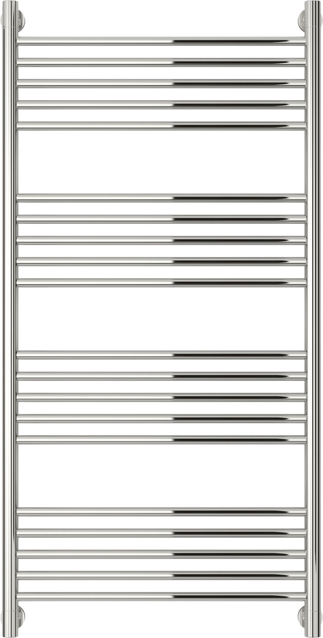Полотенцесушитель "Богема+" 1200*600 мм, прямая перекладина, подключ. 3/4, комплектующие в комплекте, хром ZZ