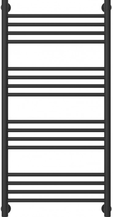 Полотенцесушитель "Богема+" 1000x500 мм, прямой, подключ. 3/4, комплектующие в комплекте, цв.темный титан муар ZZ