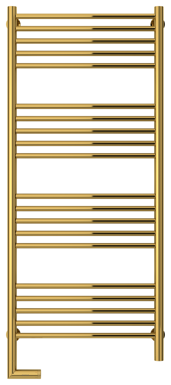 Полотенцесушитель "Богема 2.0" 1200*500 мм, прямая перекладина, электрический, пульт слева, цв.золото глянец XX