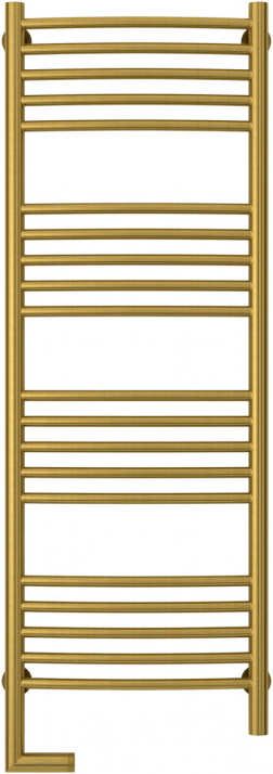 Полотенцесушитель "Богема 2.0" 1200*400 мм,прямая перекладина, электрический, пульт слева,состаренная латунь ZZ