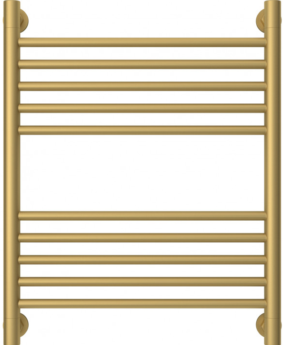 Полотенцесушитель "Богема+" 600x500 мм, прямой, подключ. 3/4, комплектующие в комплекте, золото, ZZ