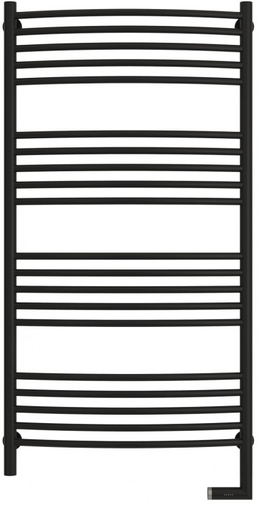 Полотенцесушитель "Богема 2.0" 1200x600 мм, прямая, электрический, пульт справа, в компл. 4 телескоп.кроншт. цвет ЧЕРНЫЙ ZZ