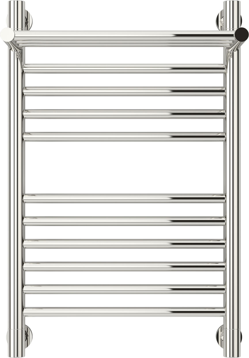 Полотенцесушитель "Богема+" 600*400 мм + 1 прямая полка,  подключ. 3/4, комплектующие в комплекте, цв. хром ZZ