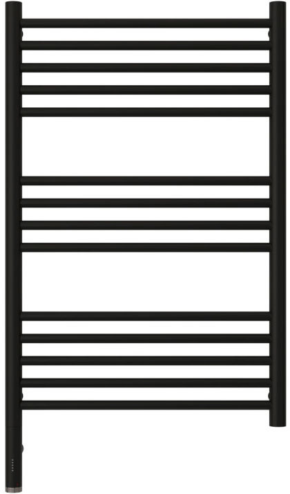 Полотенцесушитель  "Богема 3.0"  прямая 800х500 / МЭМ левый, цвет матовый черный ZZ
