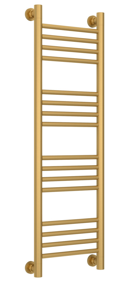 Полотенцесушитель водяной "Богема" 1000х300 мм, прямая, универсальное подключение, матовое золото ZZ