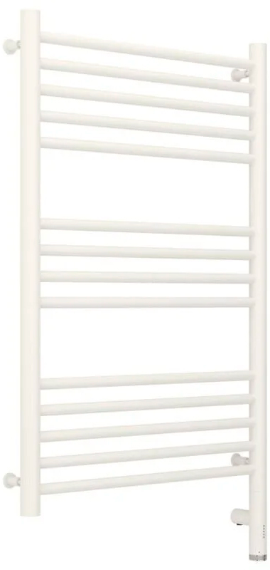 Полотенцесушитель 800x500 мм, прямая перекладина, электрический, пульт справа. цвет матовый белый ZZ