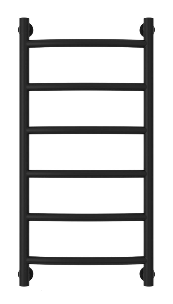 Полотенцесушитель "Галант+" 800*400 мм, подключ. 3/4, комплектующие в комплекте, цв.черный матовый ZZ