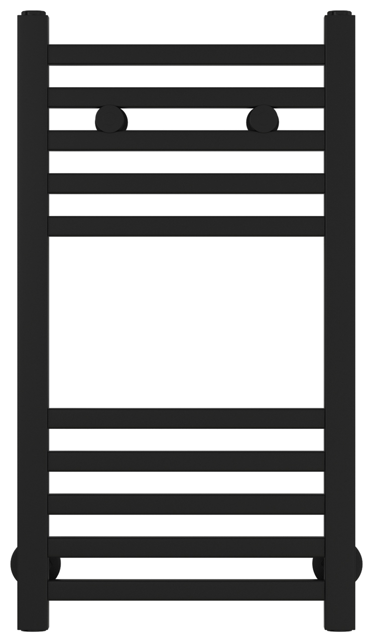 Полотенцесушитель "Модус" 600х300 мм, водяной, прямой, подключ. 3/4, комплектующие в комплекте, цв.черный матовый ZZ