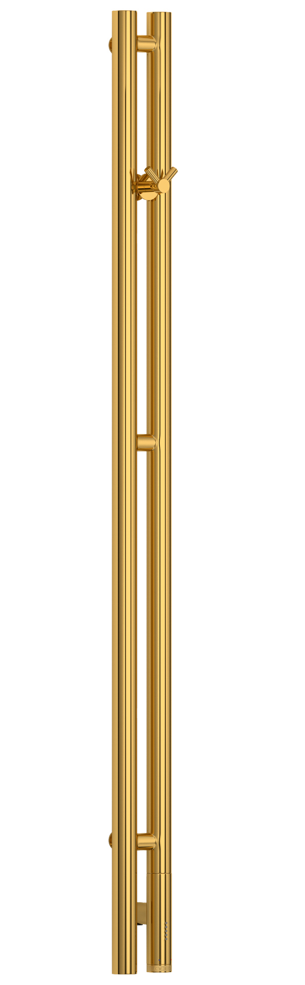 Полотенцесушитель электрический Нюанс 3.0 1200 правый, 1200x85 мм, скрытое подкл. в компл., цв. золото, ZZ