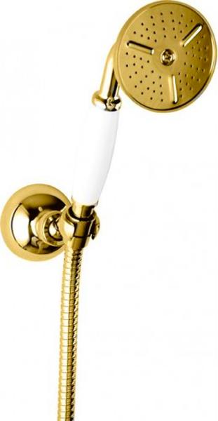 Лейка д/д ручная, "Классика" (цв. золото, ручка цв.белый), Cezares ZZ