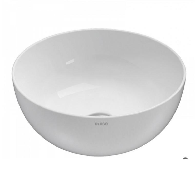 Раковина накладная на столешницу, круглая d370хh160мм, без отв.д/смесит., без перелива, T-Edge ZZ