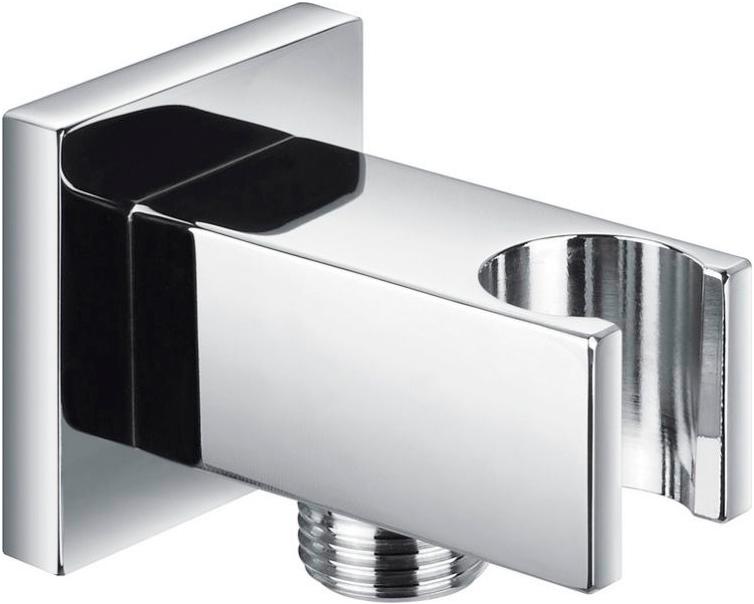 Кронштейн для душа, квадратный, с подводом воды 1/2, (цв.хром), Cezares ZZ