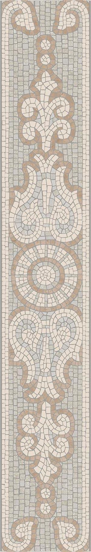 Бордюр Про Лаймстоун матовый обрезной |9,6х60