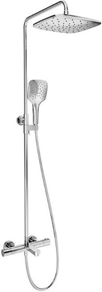 Душевая стойка с термостатомдля ванны, излив, на 3 потребителя TE 092.01/150,цв. хром, ZZ