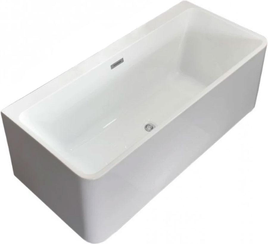 Ванна 1700x750x580мм, пристенная, слив перелив в компл., (акрил цв.белый), Lugano W ZZ