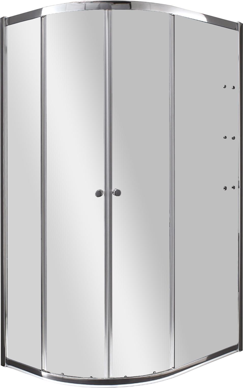 Душ.уголок 1200х1000хh2000мм,R550,ассиметричный, 2 раздвижн.двери с 2 непод.сегм,"Правый",полки справа, вход 530мм,(ст/проз,6мм,фурн.цв.хром) Anima ZZ