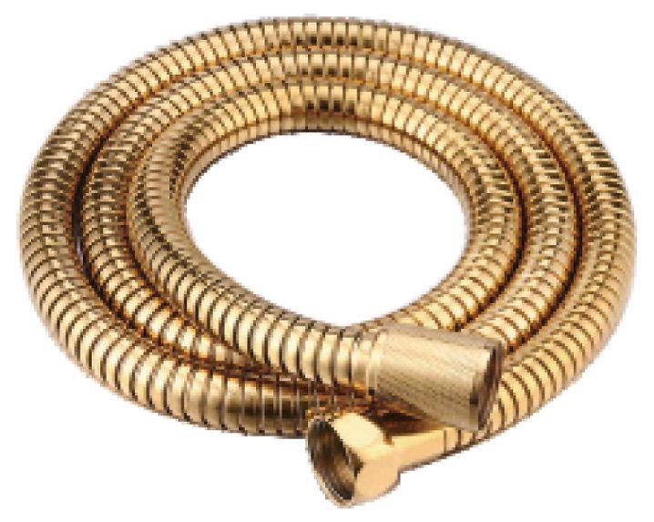 Шланг для душа 1500мм, 1/2 / 1/2, (цв.золото 24 карата), Cezares ZZ