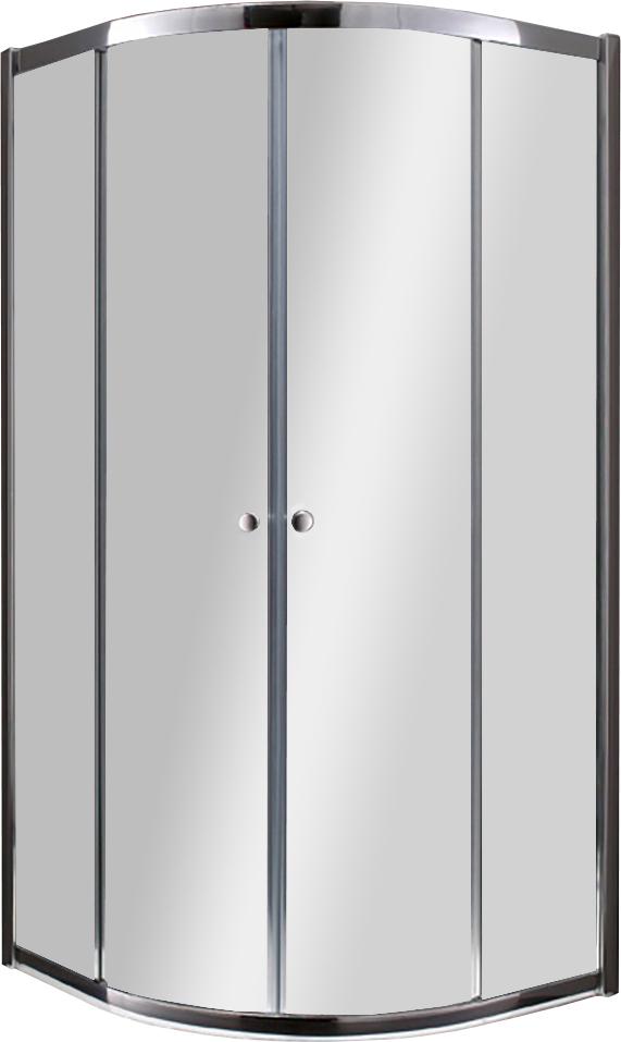 Душевой уголок 900х900хh2000мм, 1/4 круга, R550мм, 2 сдвиж.дверцы с 2 неподв. сегм., вход 530мм, (стек/проз.Idrorepellente 6мм, фурн.цв.хром),AnimA ZZ