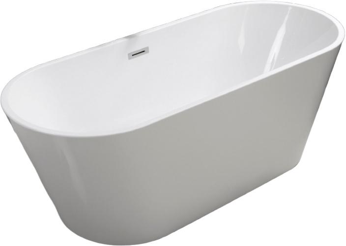 Ванна 1700x750x600мм, отдельностоящая, слив перелив в компл., (акрил цв.белый), Sella ZZ