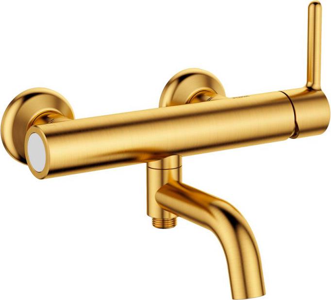 Смеситель для ванны, (цв.брашированное золото), Eco ZZ