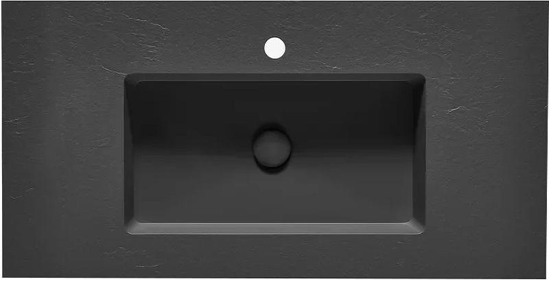Консольная раковина 80,3х46,5х1,3см, из искусственного мрамора (акрон) цв.Negro, INTEGRA (Acquabella, Испания) ZZ