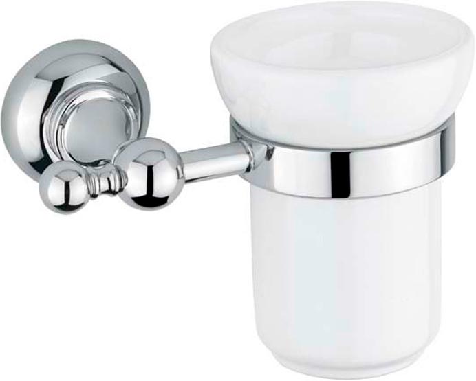 Стакан настенный керамический, (цв.хром), Aphrodite ZZ