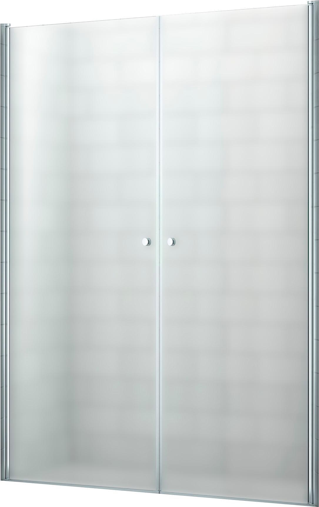 Душевая дверь 900х1900 мм, стекло-рифленное Punto, профиль-хром, ECO ZZ
