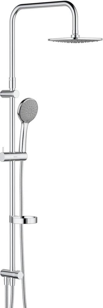 Душевая стойка STWORKI by Damixa Стокгольм HFSG97000 без смесителя (ручной душ, верхний душ, держатель д/душа) хром, ZZ