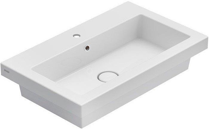 Раковина встраиваемая в столешницу сверху, прямоуг. 650х400хh50(140)мм, с 1 отв.д/смесит., с переливом, Incantho ZZ