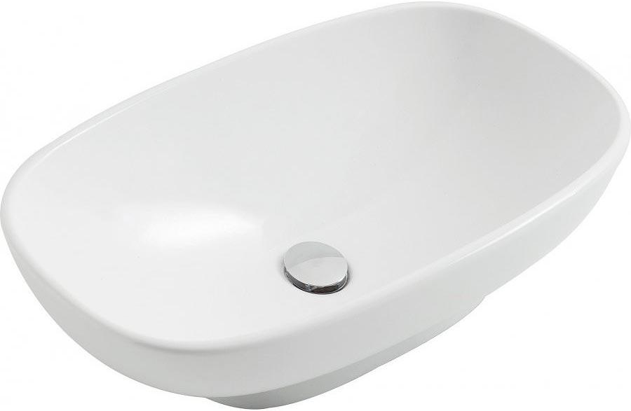 Раковина встраиваемая в столешницу сверху, прямоугольная 450х370хh130мм, без отв.д/смесит., с переливом, Stockholm ZZ