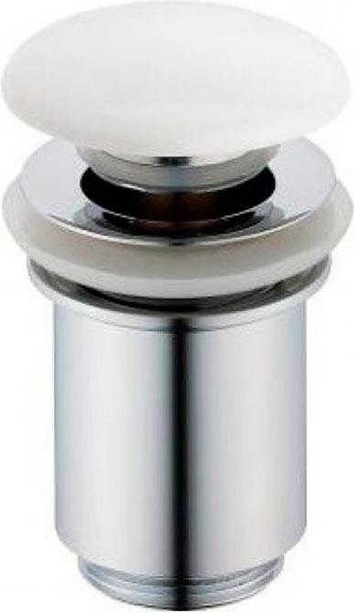 Пробка отвертия слива для раковины с переливом, нажимная Up&Down, (керамика цв. белый), Globo ZZ