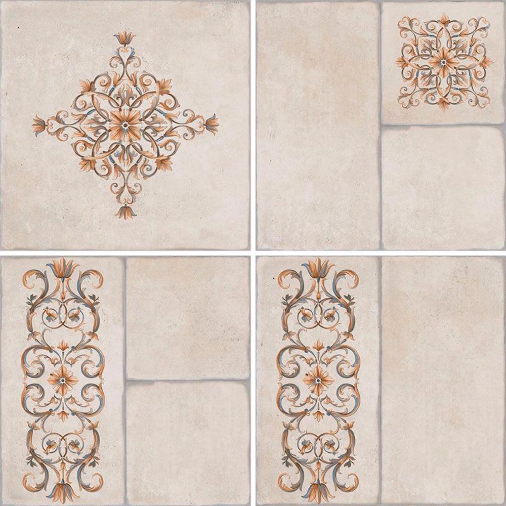 Каменный остров светлый декорированный|30x30