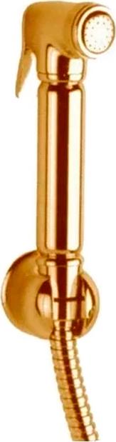 Гигиенический душевой набор, "Классика" (лейка, шланг 120см), (цв.золото), Cezares ZZ