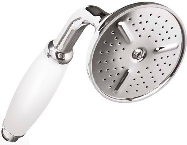 Лейка д/д ручная, "Классика" (цв. хром, ручка цв.белый), Cezares ZZ