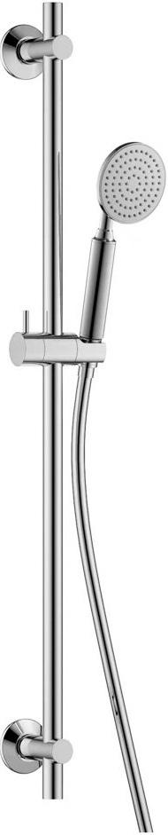 Душевой гарнитур: стойка, лейка, шланг 1,5м., (цв.хром), Eco ZZ